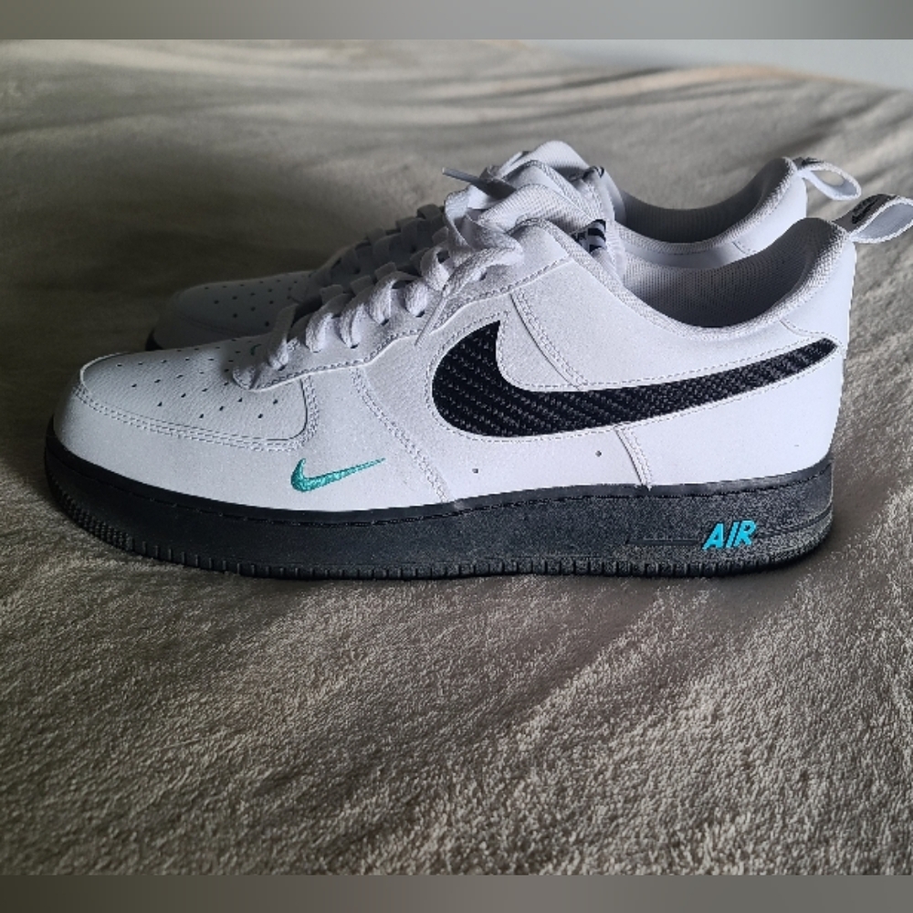 Nike Air Force Ones White and Black Sneakers